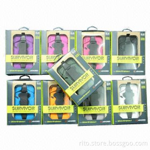 Good-quality Case for iPhone 4/4S, Dark Blue + White Color